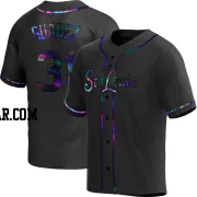 Andrew Suarez Men's St. Louis Cardinals Black Holographic Replica Alternate Jersey