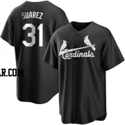 Andrew Suarez Men's St. Louis Cardinals Black/White Replica Jersey