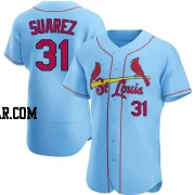 Andrew Suarez Men's St. Louis Cardinals Light Blue Authentic Alternate Jersey