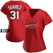 Andrew Suarez Women's St. Louis Cardinals Red Authentic Alternate Jersey