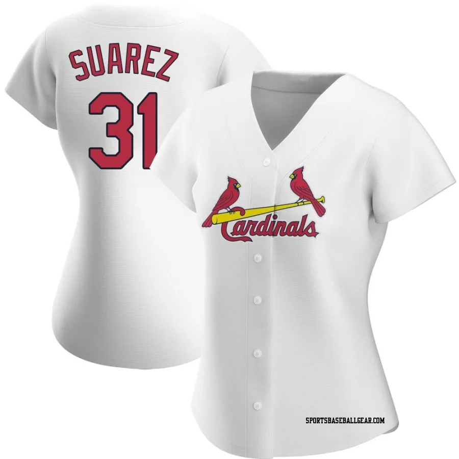 Andrew Suarez Women's St. Louis Cardinals White Replica Home Jersey