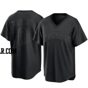 Andrew Taylor Men's Houston Astros Black Replica Pitch Fashion Jersey