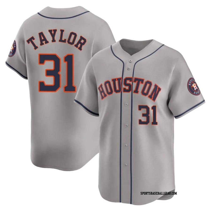 Andrew Taylor Men's Houston Astros Gray Limited Away Jersey