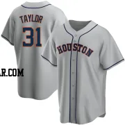 Andrew Taylor Men's Houston Astros Gray Replica Road Jersey