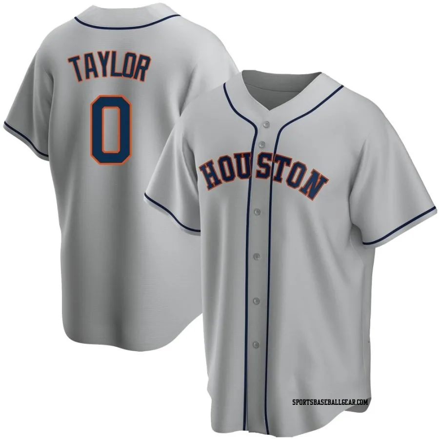 Andrew Taylor Men's Houston Astros Gray Replica Road Jersey