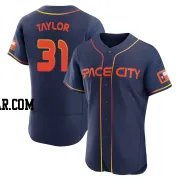 Andrew Taylor Men's Houston Astros Navy Authentic 2022 City Connect Jersey