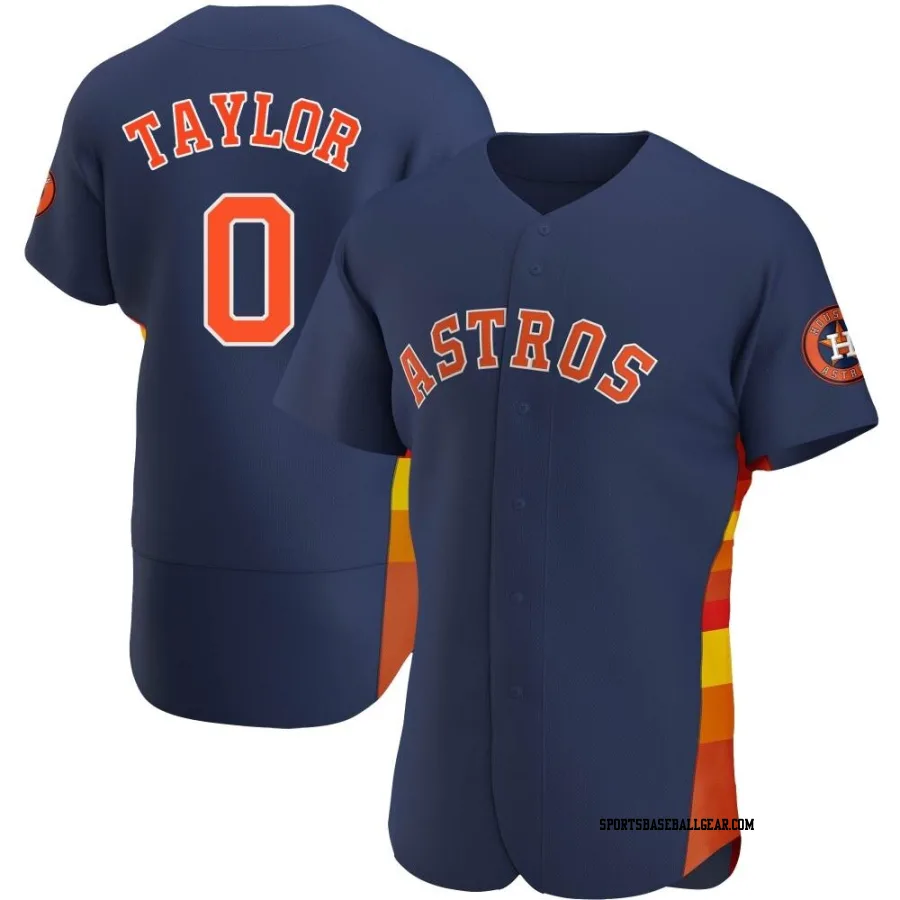 Andrew Taylor Men's Houston Astros Navy Authentic Alternate Jersey