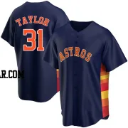 Andrew Taylor Men's Houston Astros Navy Replica Alternate Jersey