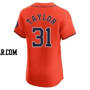 Andrew Taylor Men's Houston Astros Orange Elite Alternate Vapor Premier Jersey