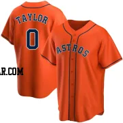 Andrew Taylor Men's Houston Astros Orange Replica Alternate Jersey