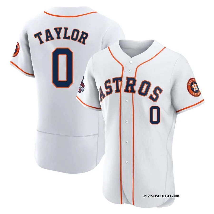 Andrew Taylor Men's Houston Astros White Authentic 2022 World Series Champions Home Jersey