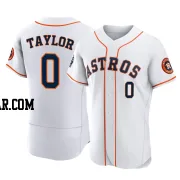 Andrew Taylor Men's Houston Astros White Authentic 2022 World Series Home Jersey