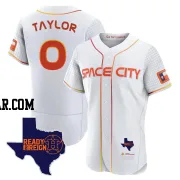 Andrew Taylor Men's Houston Astros White Authentic 2023 Space City Ready 2 Reign Flex Base Jersey