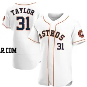 Andrew Taylor Men's Houston Astros White Authentic Home Jersey