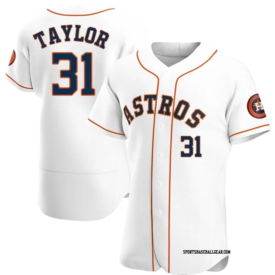 Andrew Taylor Men's Houston Astros White Authentic Home Jersey