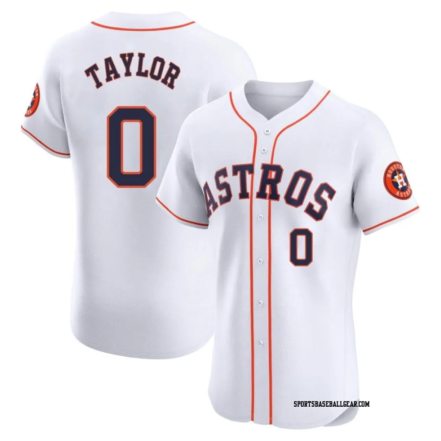 Andrew Taylor Men's Houston Astros White Elite Home Jersey