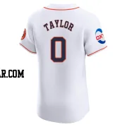 Andrew Taylor Men's Houston Astros White Elite Home Patch Jersey