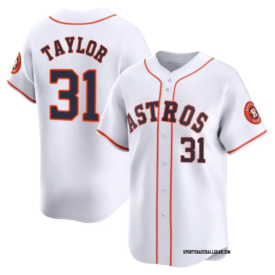 Andrew Taylor Men's Houston Astros White Limited Home Jersey