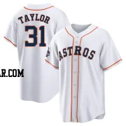 Andrew Taylor Men's Houston Astros White Replica 2022 World Series Champions Home Jersey