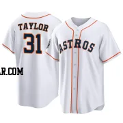 Andrew Taylor Men's Houston Astros White Replica 2022 World Series Home Jersey