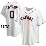 Andrew Taylor Men's Houston Astros White Replica Home Jersey