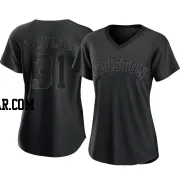 Andrew Taylor Women's Houston Astros Black Authentic Pitch Fashion Jersey