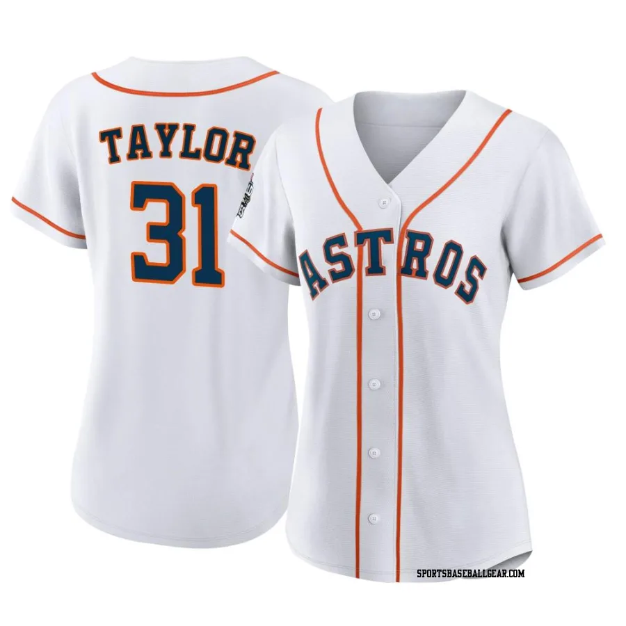 Andrew Taylor Women's Houston Astros White Authentic 2022 World Series Home Jersey