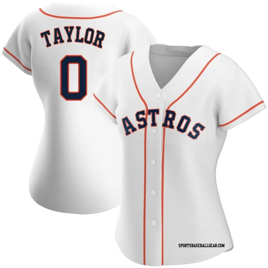 Andrew Taylor Women's Houston Astros White Replica Home Jersey