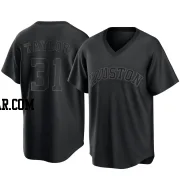 Andrew Taylor Youth Houston Astros Black Replica Pitch Fashion Jersey