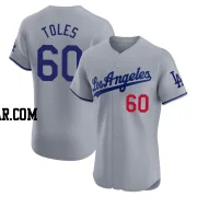 Andrew Toles Men's Los Angeles Dodgers Gray Elite Road Jersey