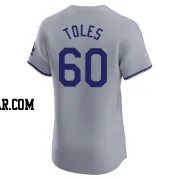 Andrew Toles Men's Los Angeles Dodgers Gray Elite Road Jersey