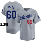 Andrew Toles Men's Los Angeles Dodgers Gray Limited Away Jersey