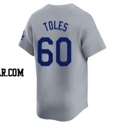 Andrew Toles Men's Los Angeles Dodgers Gray Limited Away Jersey