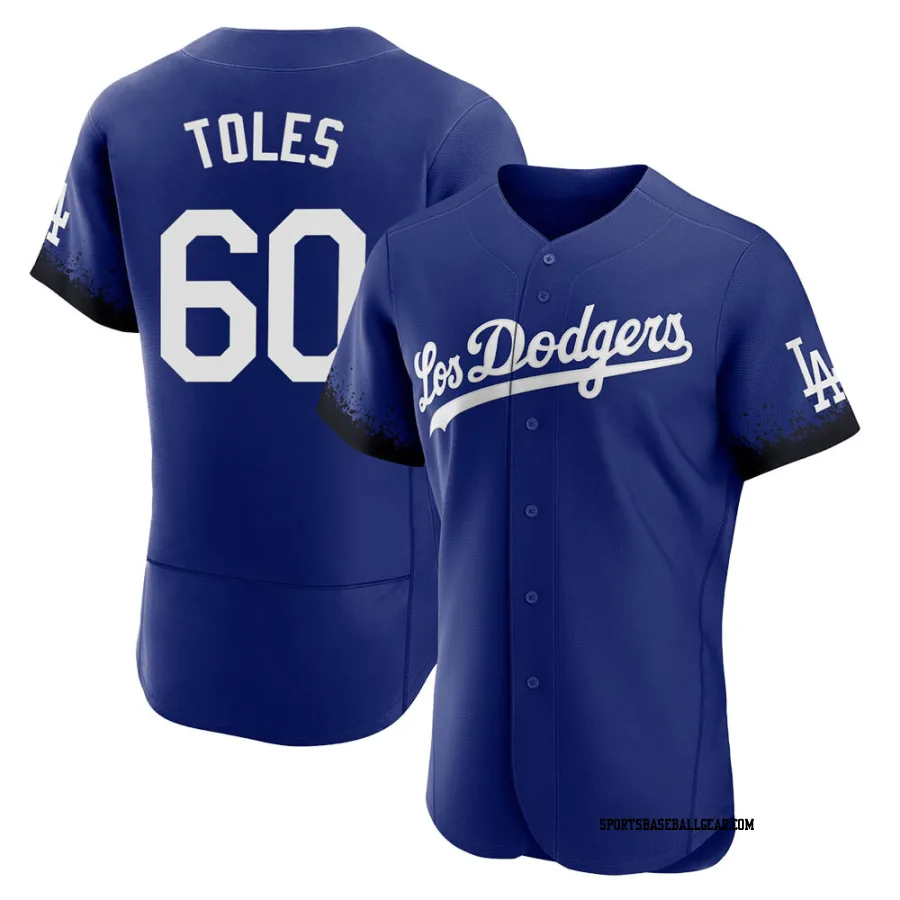 Andrew Toles Men's Los Angeles Dodgers Royal Authentic 2021 City Connect Jersey