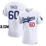 Andrew Toles Men's Los Angeles Dodgers White Elite Home Jersey