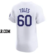 Andrew Toles Men's Los Angeles Dodgers White Elite Home Jersey