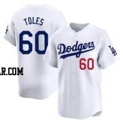 Andrew Toles Men's Los Angeles Dodgers White Limited Home Jersey