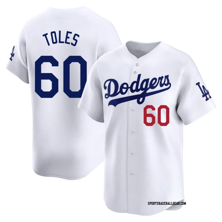 Andrew Toles Men's Los Angeles Dodgers White Limited Home Jersey