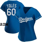 Andrew Toles Women's Los Angeles Dodgers Royal Authentic Alternate Jersey