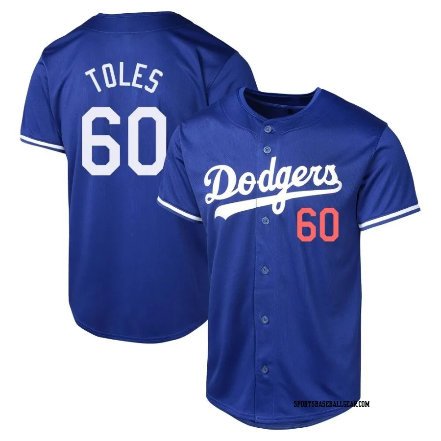 Andrew Toles Youth Los Angeles Dodgers Royal Limited Alternate Jersey