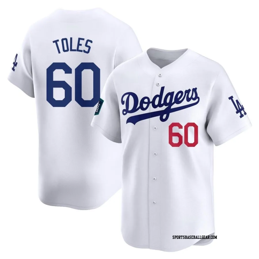 Andrew Toles Youth Los Angeles Dodgers White Limited 2024 World Tour Seoul Series Home Jersey