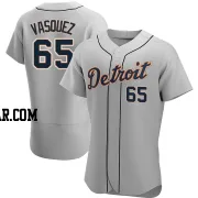 Andrew Vasquez Men's Detroit Tigers Gray Authentic Road Jersey