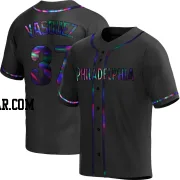 Andrew Vasquez Men's Philadelphia Phillies Black Holographic Replica Alternate Jersey