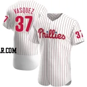 Andrew Vasquez Men's Philadelphia Phillies White Authentic Home Jersey