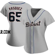 Andrew Vasquez Women's Detroit Tigers Gray Replica Road Jersey