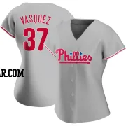 Andrew Vasquez Women's Philadelphia Phillies Gray Authentic Road Jersey