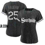 Andrew Vaughn Women's Chicago White Sox Black Authentic 2021 City Connect Jersey