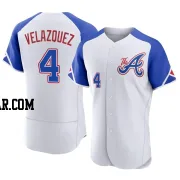 Andrew Velazquez Men's Atlanta Braves White Authentic 2023 City Connect Jersey