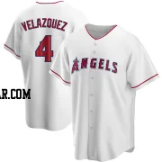 Andrew Velazquez Men's Los Angeles Angels White Replica Home Jersey