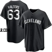 Andrew Walters Men's Cleveland Guardians Black/White Replica Jersey